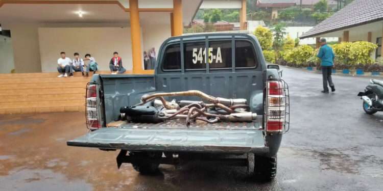 Razia knalpot brong di Cianjur Selatan