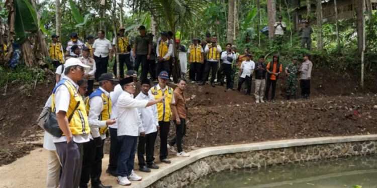 Bupati Cianjur Resmikan Embung Irigasi di Kadupandak