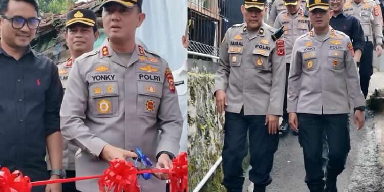 polres cianjur peduli bantuan untuk desa talaga cugenang
