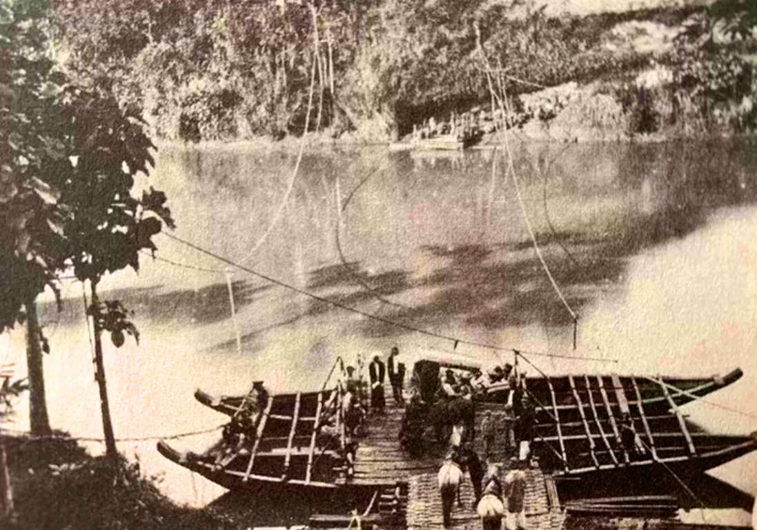 Foto jalur perlintasan Cutarum tahun 1800. Data dari buku Naturalis Jerman di Tanah Priangan