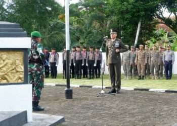 Dandim 0608 Cianjur Pimpin Upacara Ziarah Nasional Hari Pahlawan 2025