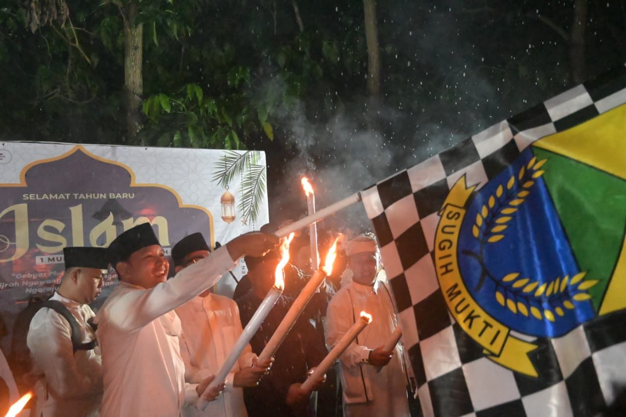 Pawai Obor 1 Muharram 1448 H di Cianjur Jadi Momentum Refleksi