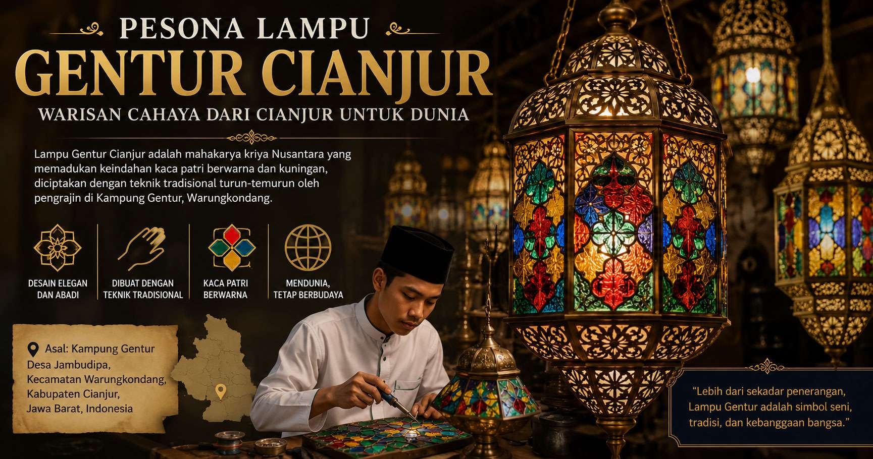 Lampu Gentur Cianjur: Mahakarya Kriya Nusantara yang Memancarkan Keindahan Abadi