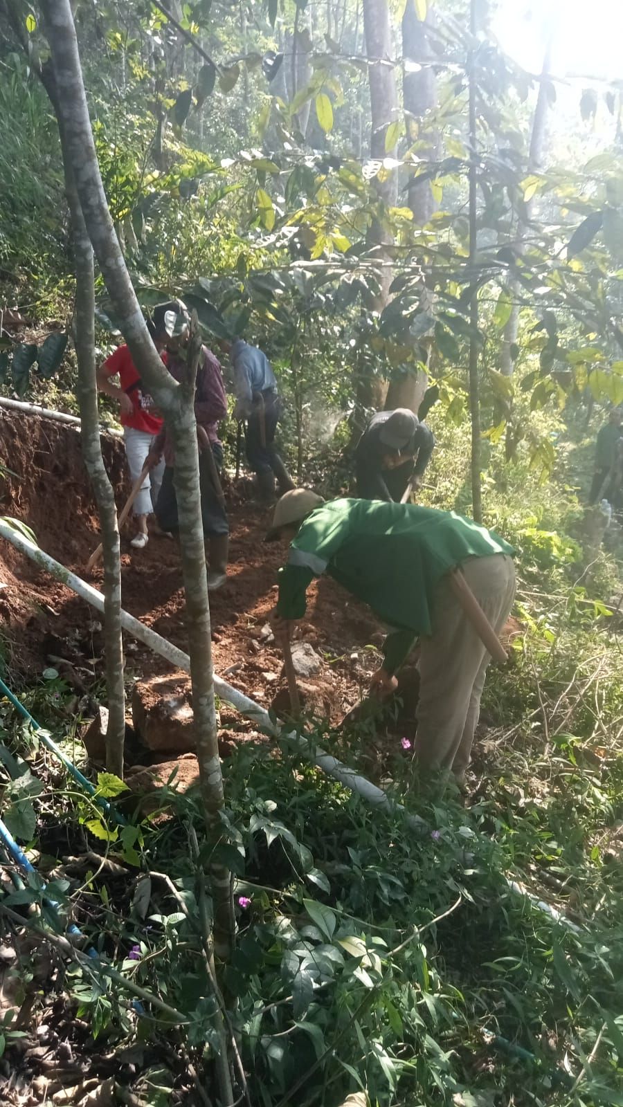 Pipanisasi Manunggal Air di Lima Kampung Mekarmukti Capai 17 Persen