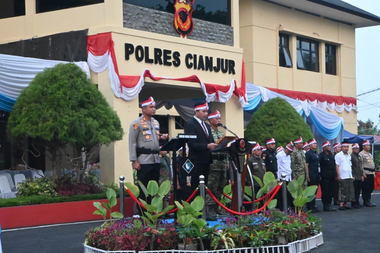 Apel Kebangsaan Cianjur Perkuat Persatuan Jelang HUT ke-81 RI