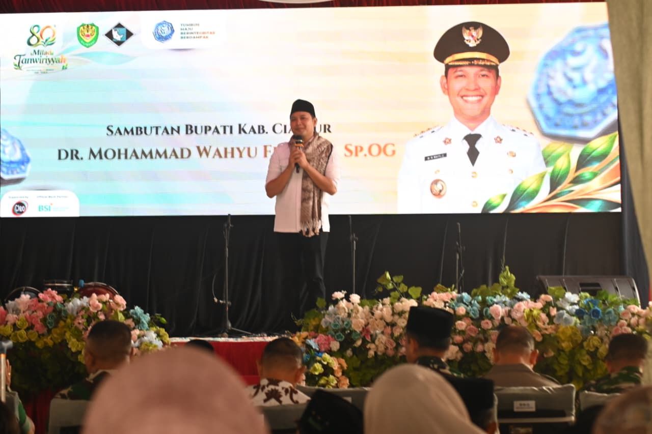 Bupati Cianjur Hadiri Milad ke-80 Yayasan Madrasah Tanwiriyyah