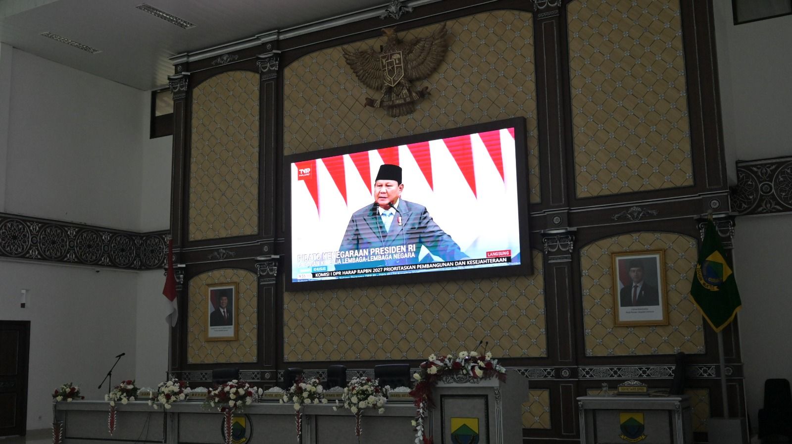 Bupati Cianjur Hadiri Paripurna Pidato Kenegaraan HUT ke-81 RI