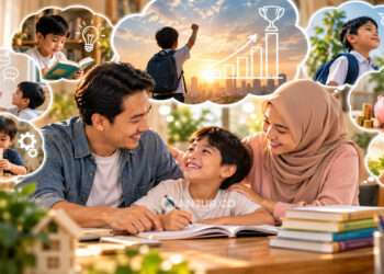 Ilustrasi AI Belajar bersama anak sejak dini