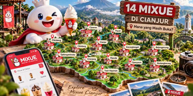 Daftar 14 Cabang Mixue di Cianjur