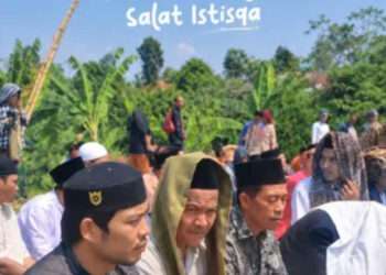 Desa-Padaluyu-Laksanakan-Salat-Istisqadi lapangan Er Kenom kampung Erkenom