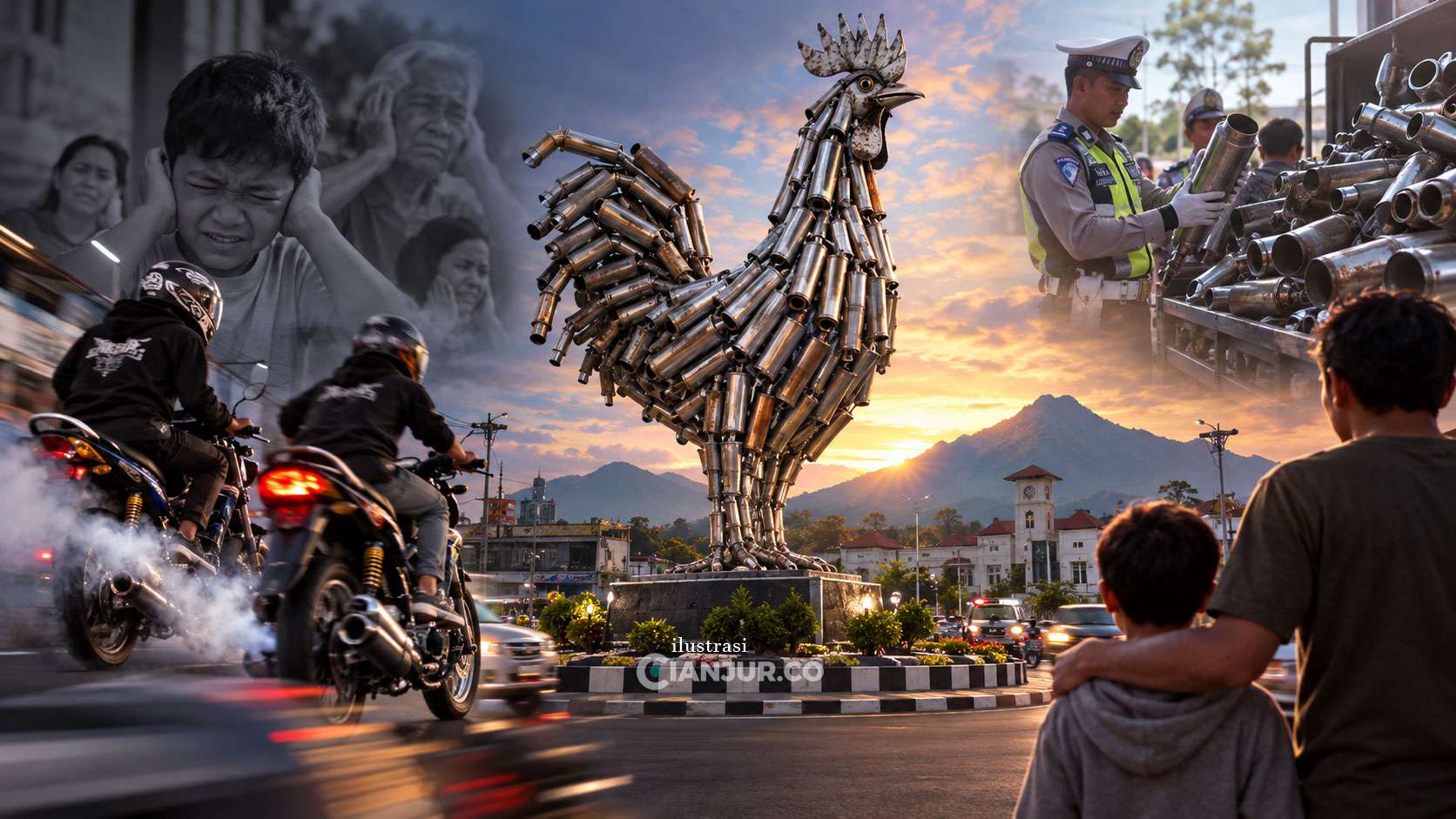 Euforia Tugu Knalpot Cianjur, Apakah Menyelesaikan Persoalan Kenyamanan?