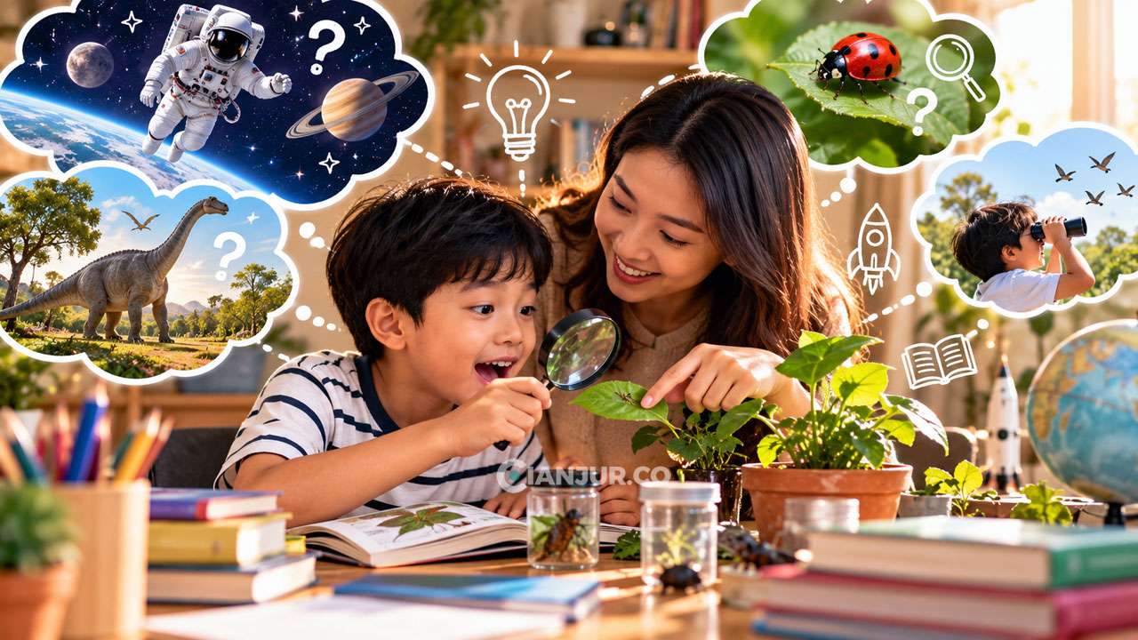 Ilustrasi AI - Memelihara Rasa Ingin Tahu Anak