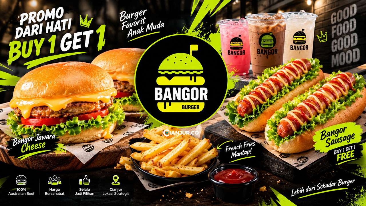 Burger Bangor Cianjur, Dari Jelata Hingga Sultan Wajib Coba Pisan!