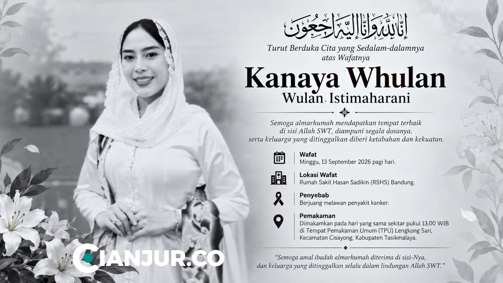Kanaya Whu Meninggal di Usia 34, Tangis Dedi Mulyadi Pecah Saat Mengantar ke Peristirahatan Terakhir