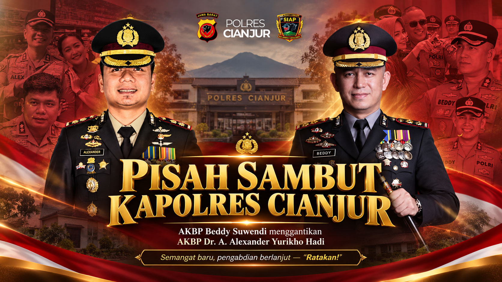AKBP Beddy Suwendi, Polisi dengan Jargon “Ratakan!” Resmi Jabat Kapolres Cianjur, Gantikan AKBP Alexander Yurikho Hadi