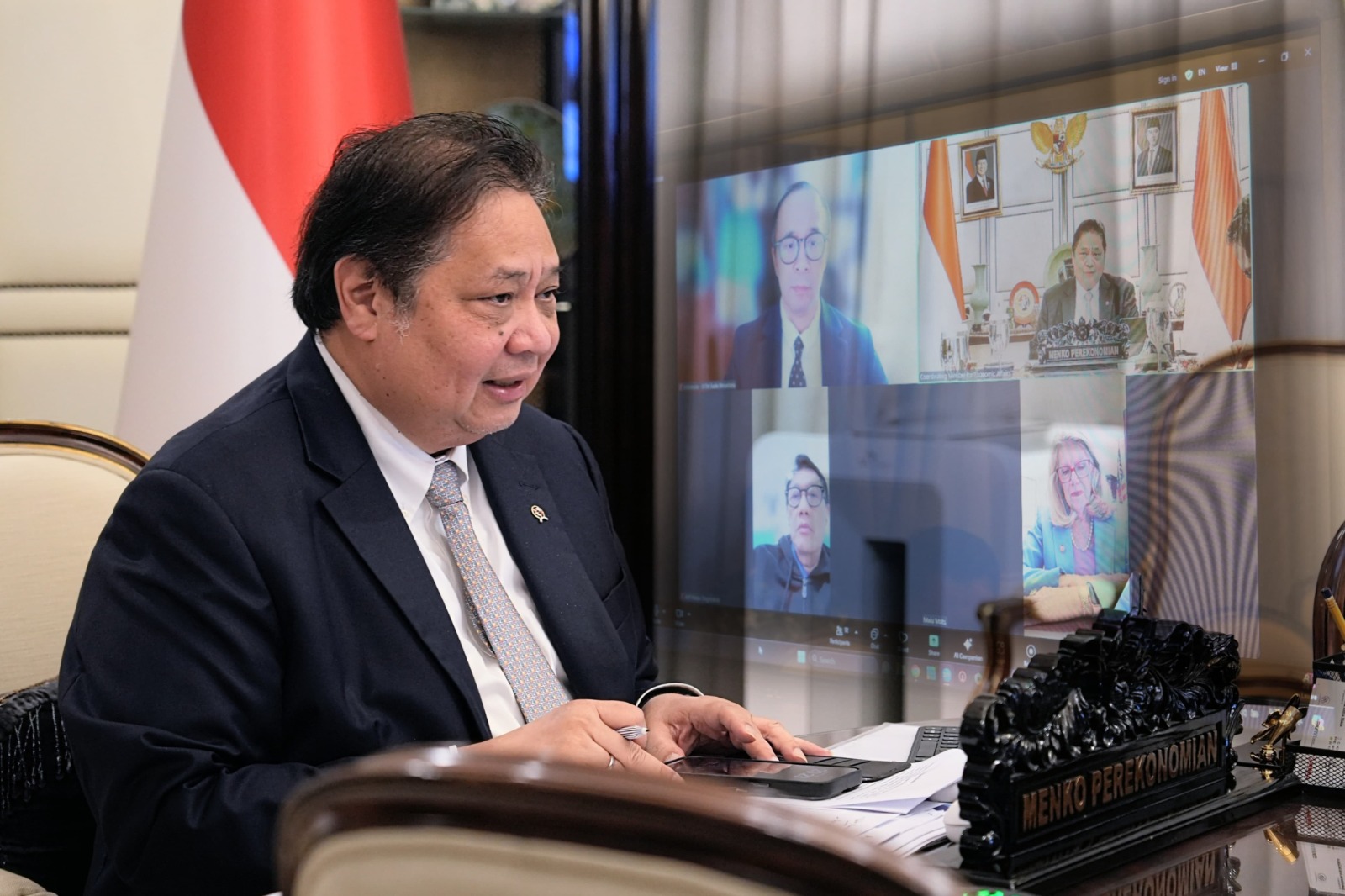 Airlangga Andalkan Ekonomi Digital untuk Target Pertumbuhan 6% pada 2027