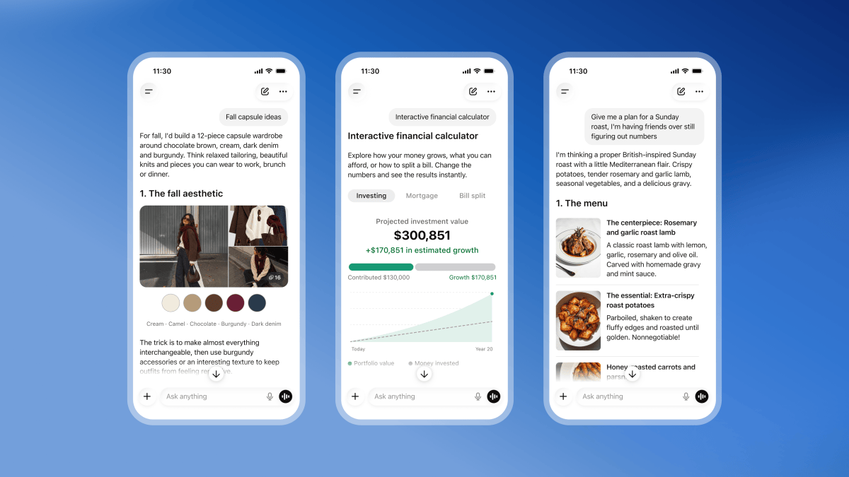 OpenAI Luncurkan Intelligent UI, ChatGPT Hadirkan Visual Interaktif