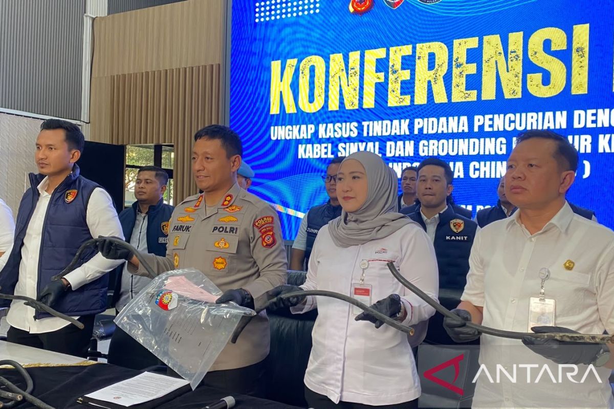 Enam Tersangka Pencurian Kabel Whoosh Ditangkap Polres Cimahi