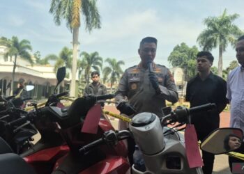 Polresta Bandung Ungkap Dugaan Penggelapan 18 Motor, Tiga Tersangka Diamankan